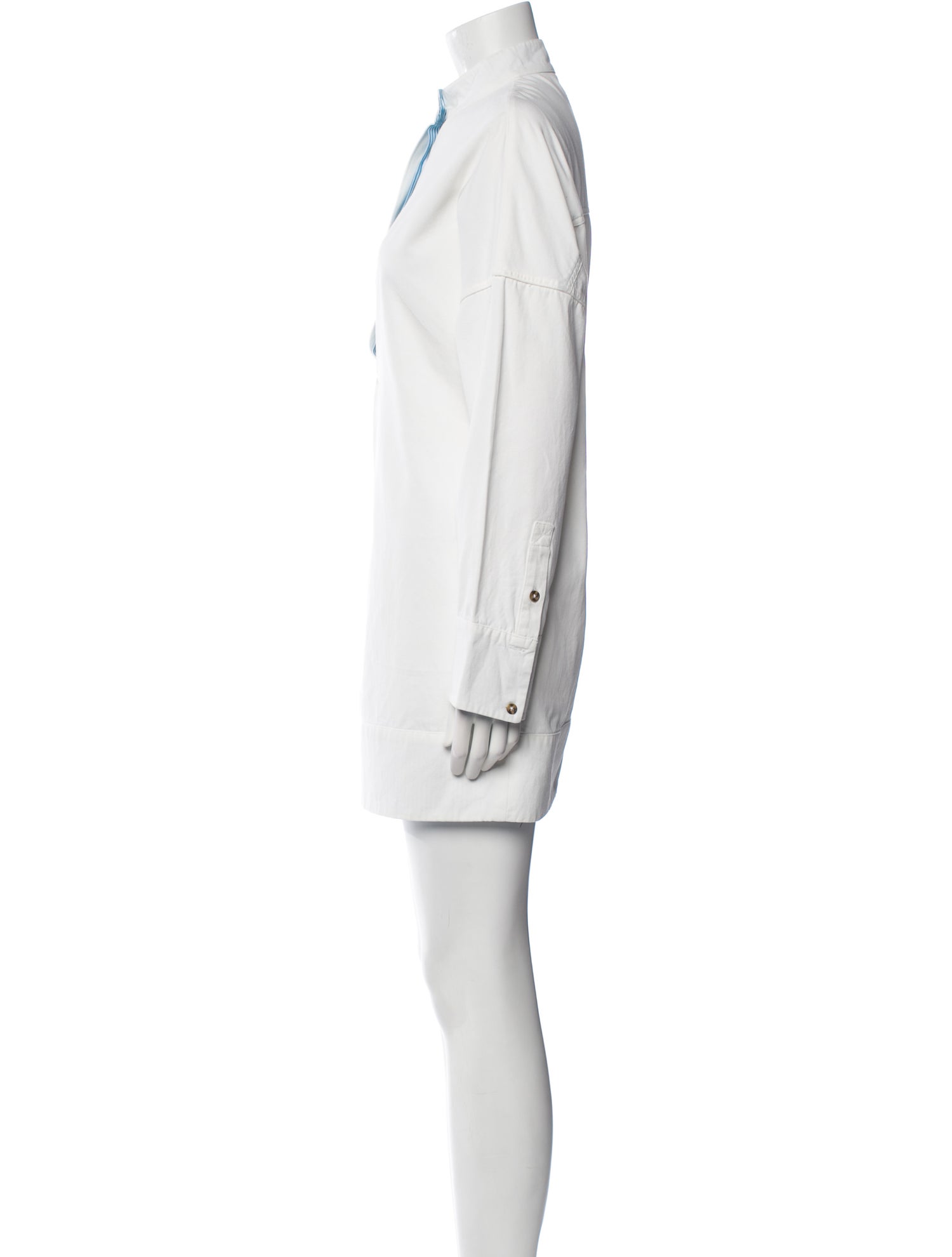 Solid & Striped Mock Neck Mini Dress