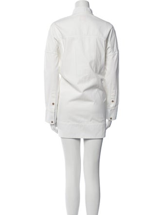 Solid & Striped Mock Neck Mini Dress