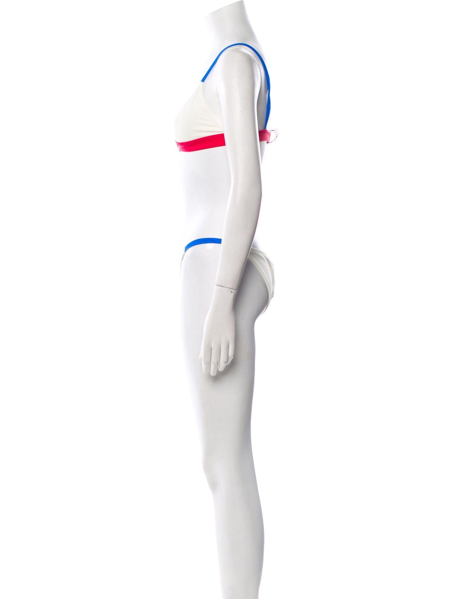 Solid & Striped Colorblock Pattern Bikini w/ Tags