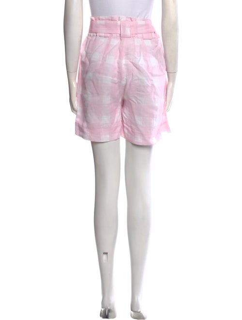 Solid & Striped Plaid Print Knee-Length Shorts