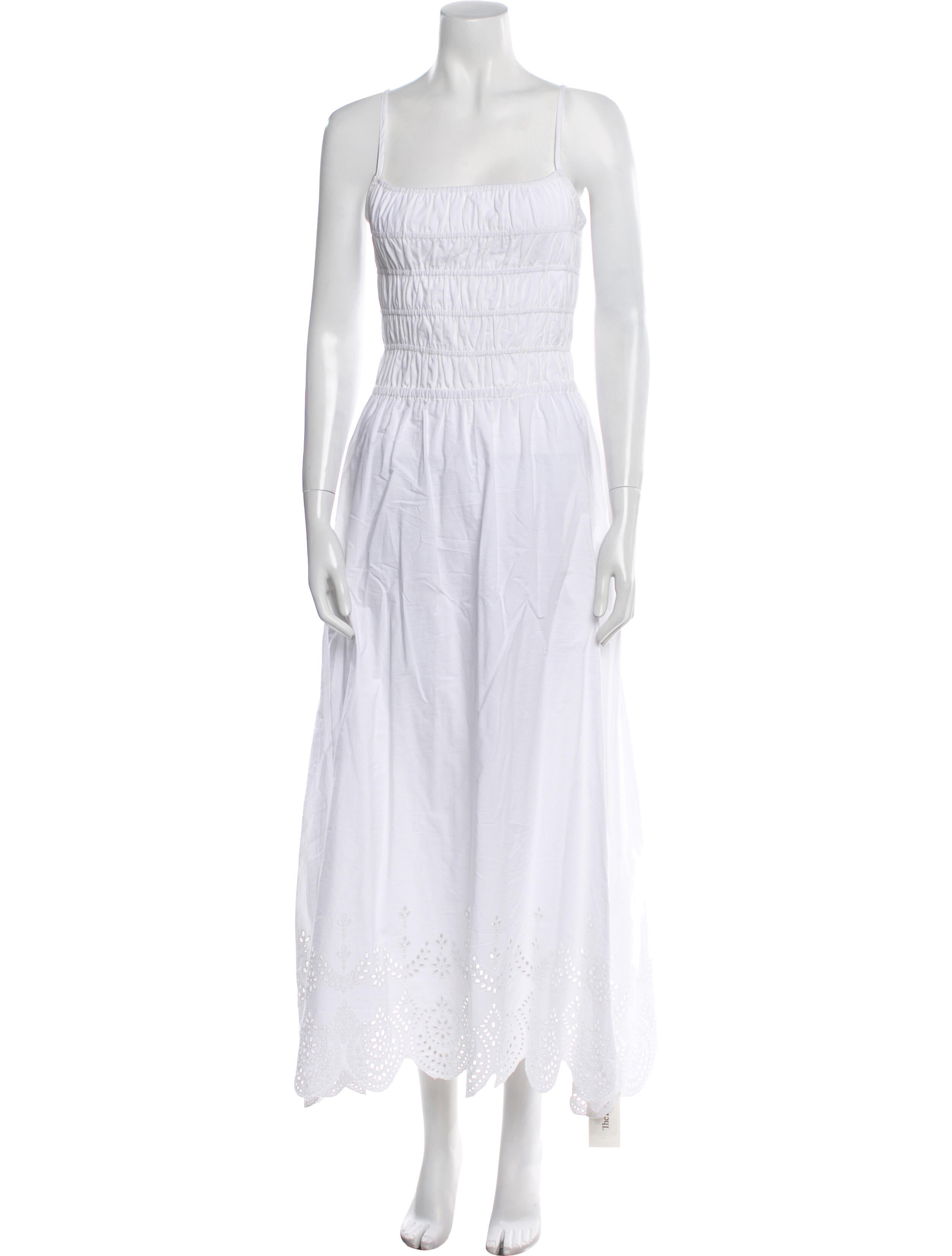 Solid & Striped Square Neckline Long Dress w/ Tags