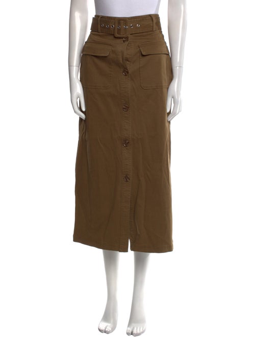 Solid & Striped Midi Length Skirt