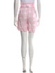 Solid & Striped Plaid Print Knee-Length Shorts