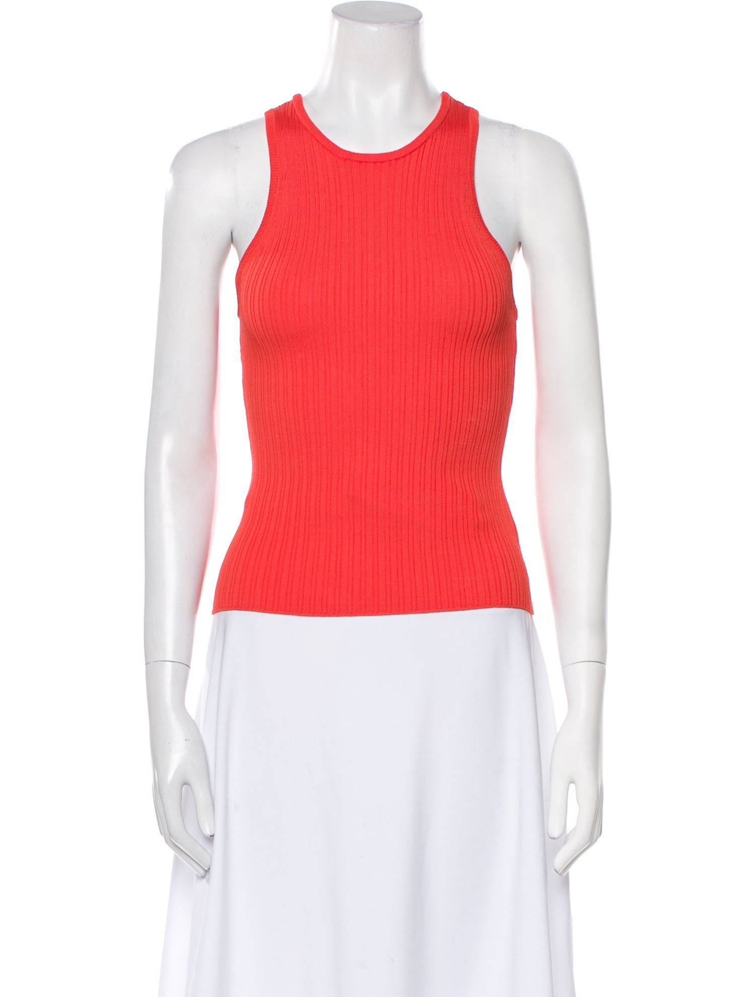 Solid & Striped Scoop Neck Sleeveless Top