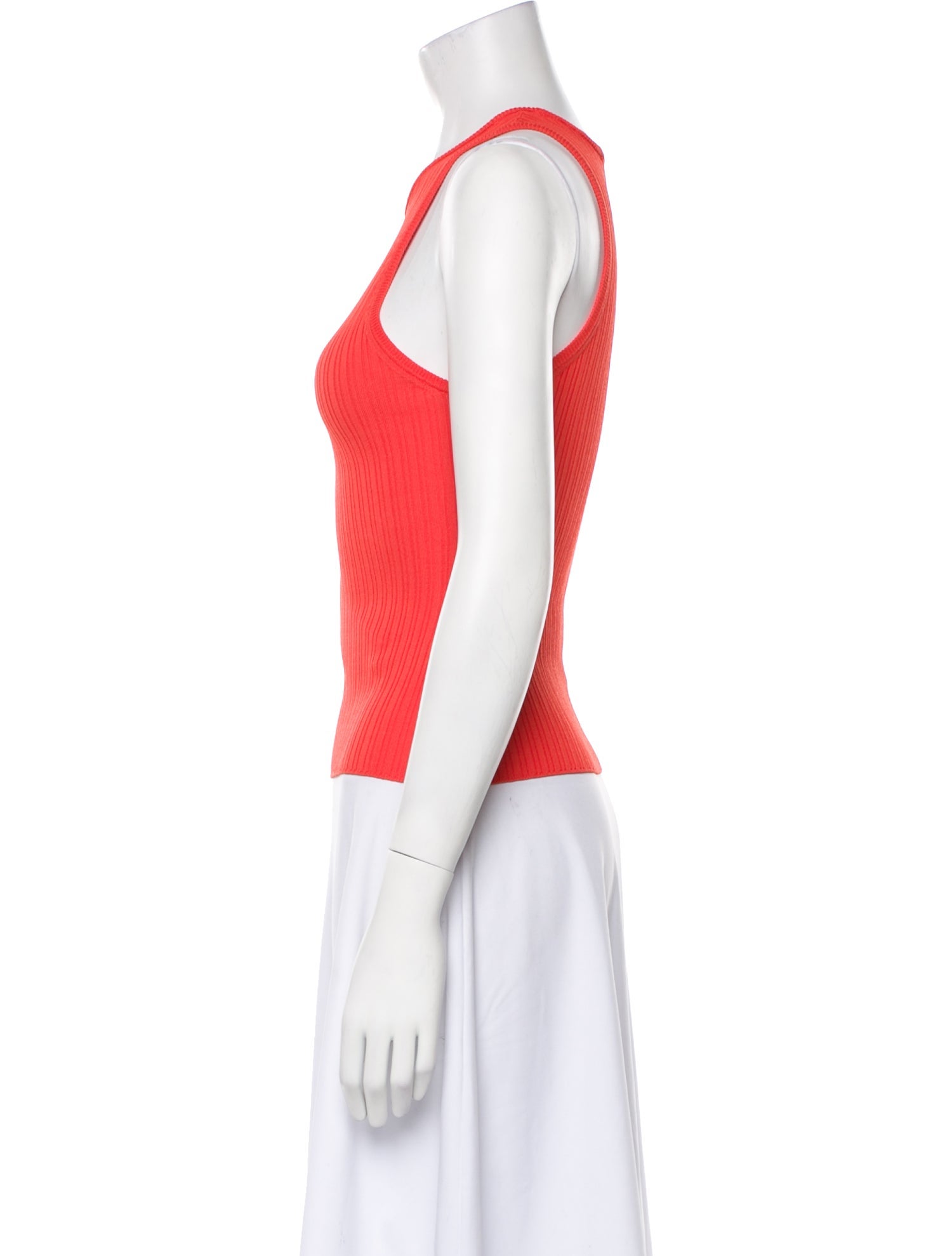 Solid & Striped Scoop Neck Sleeveless Top