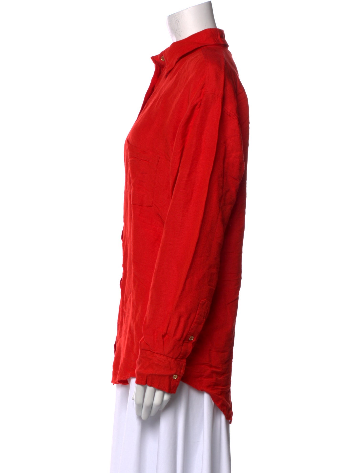 Solid & Striped Long Sleeve Button-Up Top