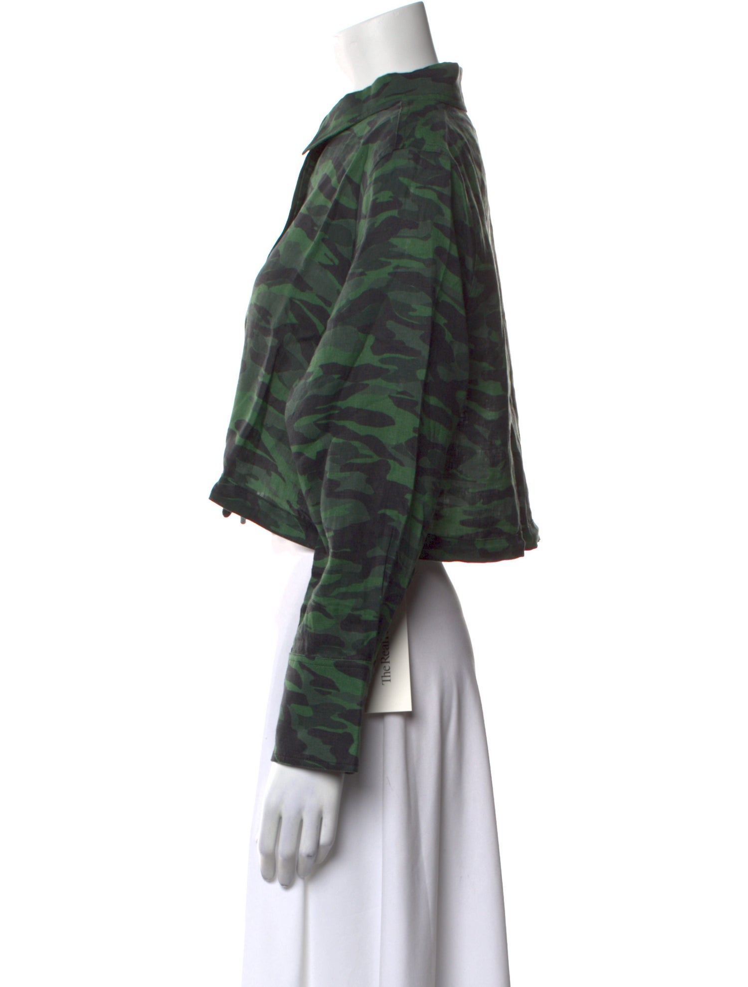 Solid & Striped Linen Printed Crop Top w/ Tags