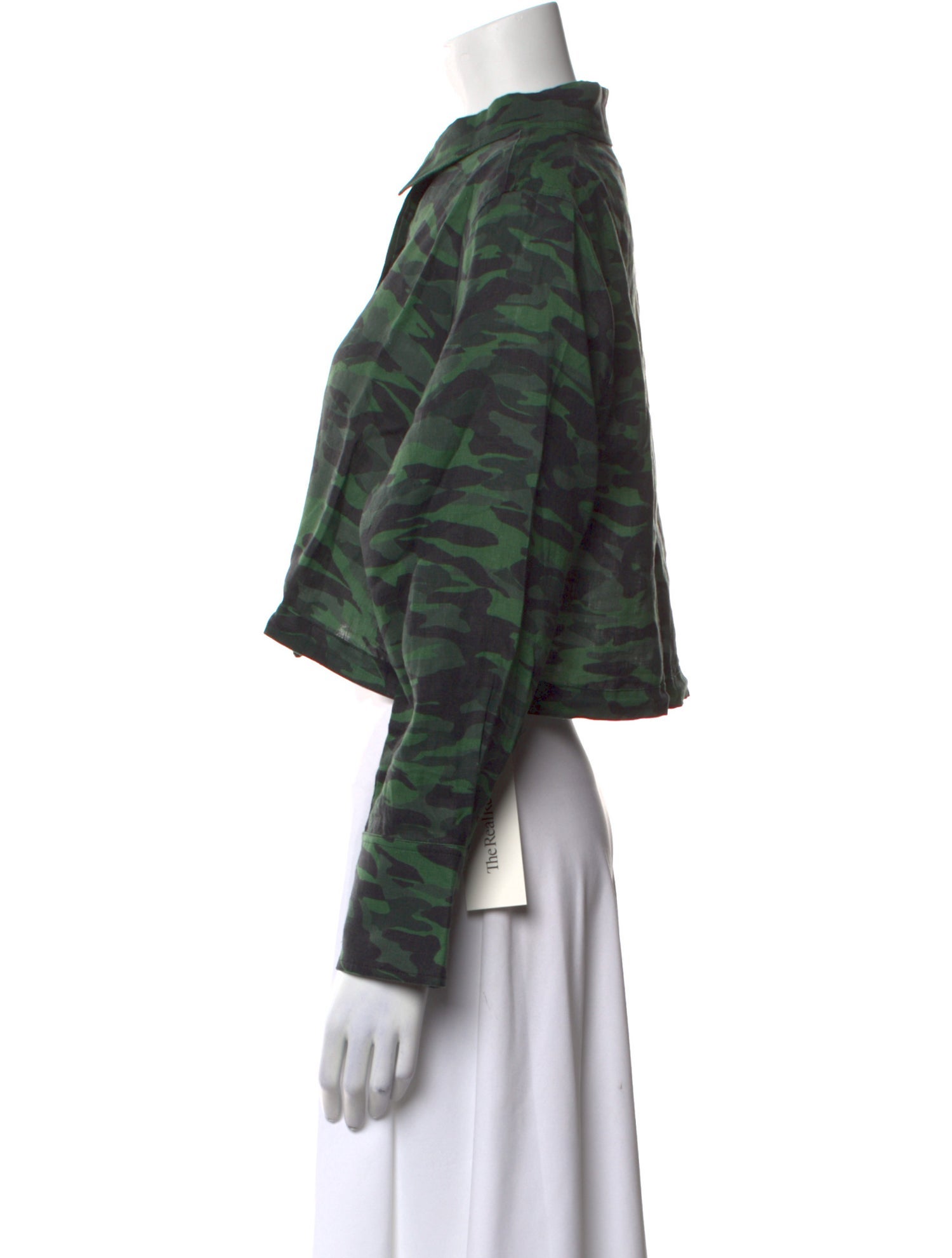 Solid & Striped Linen Printed Crop Top w/ Tags