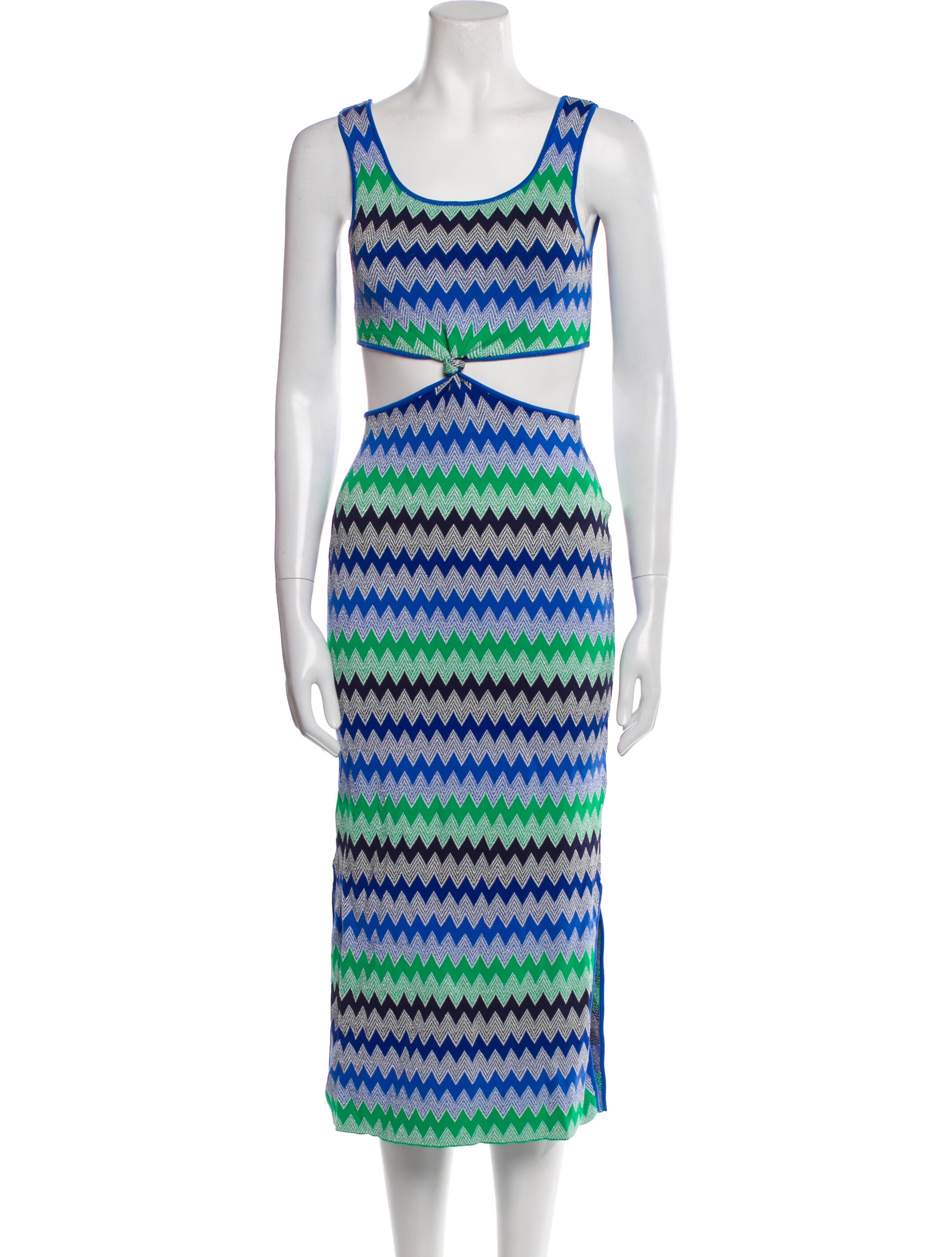 Solid & Striped Striped Midi Length Dress w/ Tags