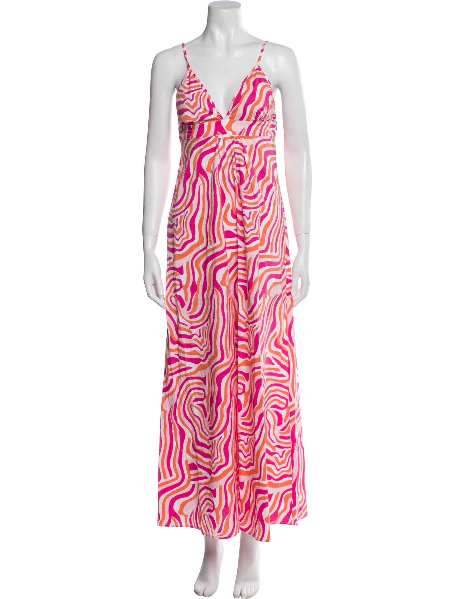 Solid & Striped Printed Long Dress