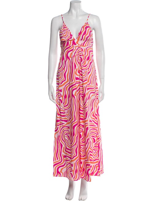 Solid & Striped Printed Long Dress