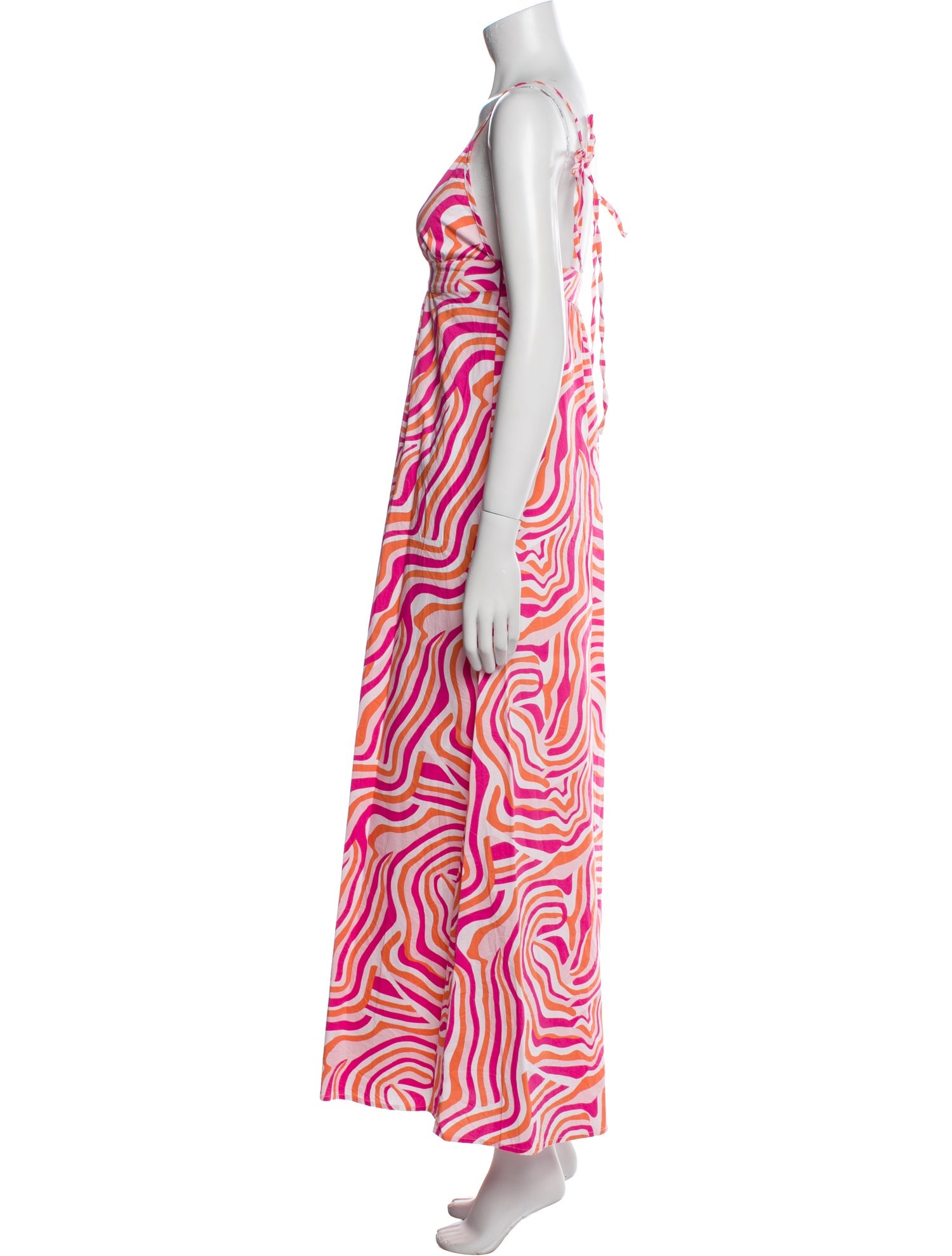 Solid & Striped Printed Long Dress