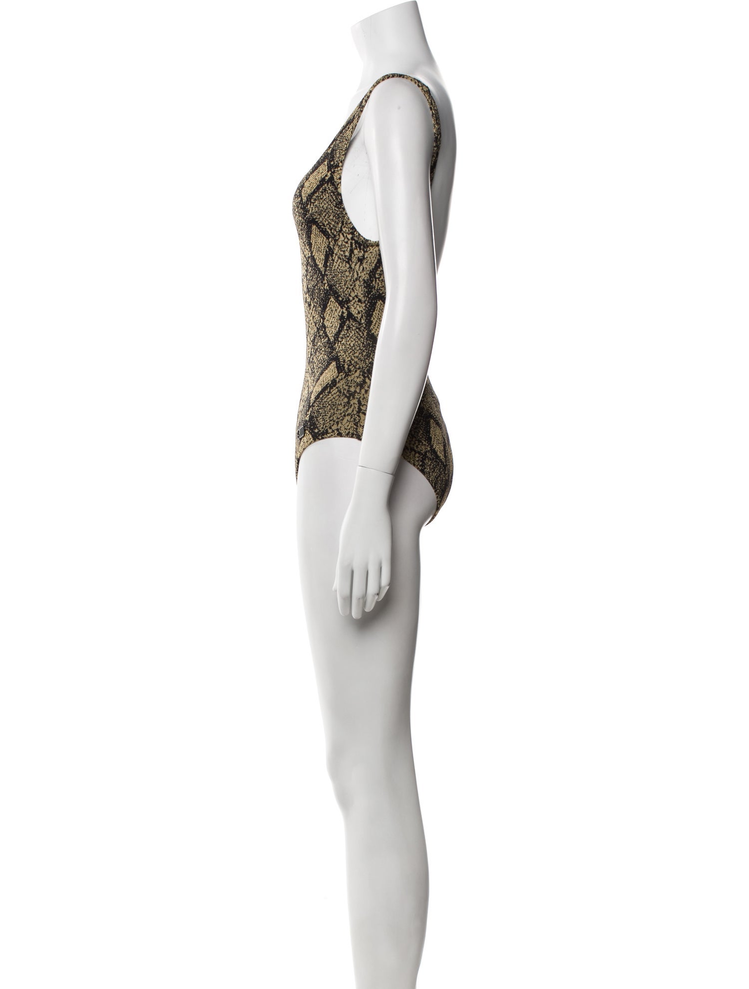 Solid & Striped Animal Print One-Piece