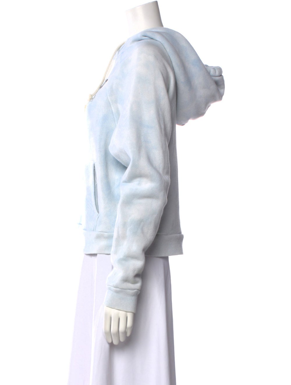 Solid & Striped Pullover Blue Graphic Print Long … - image 2