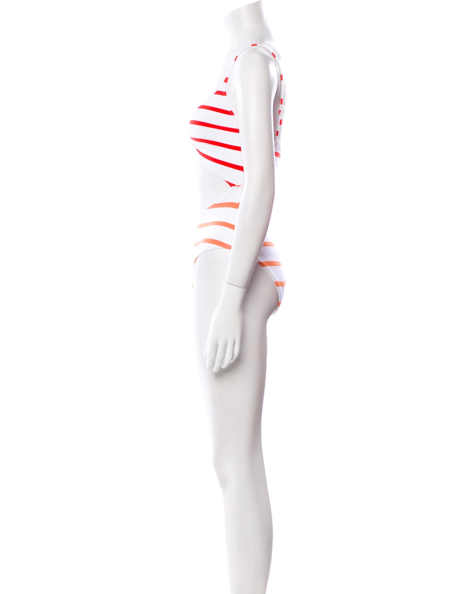 Solid & Striped Striped Cutout Accent One-Piece