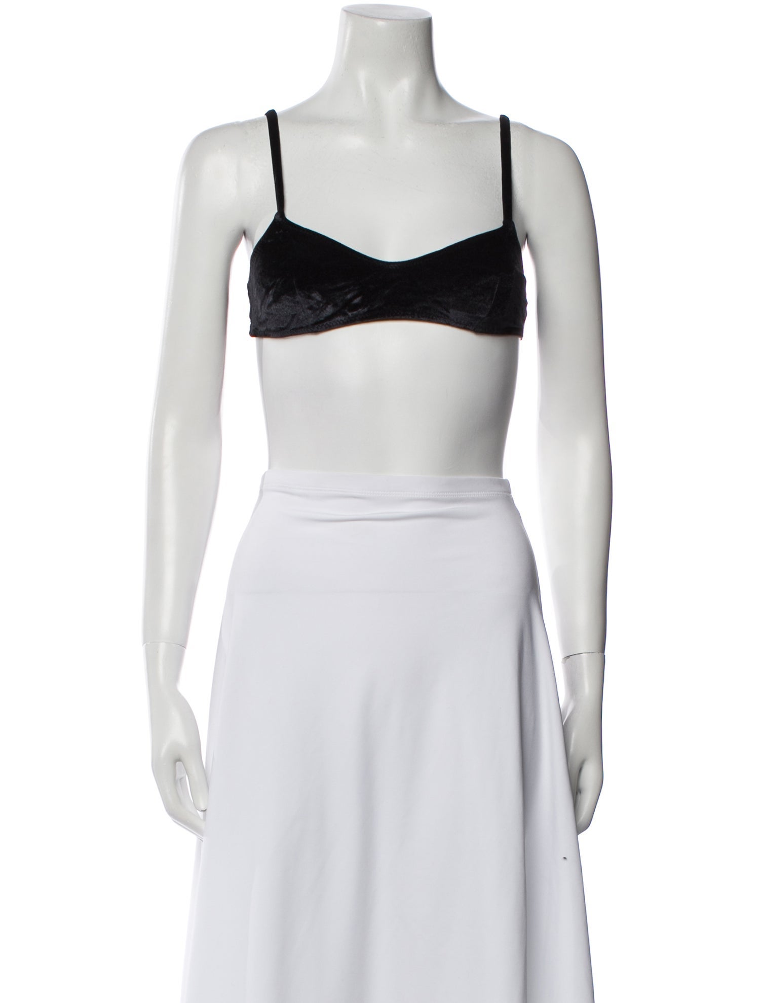 Solid & Striped Square Neckline Sleeveless Crop Top w/ Tags