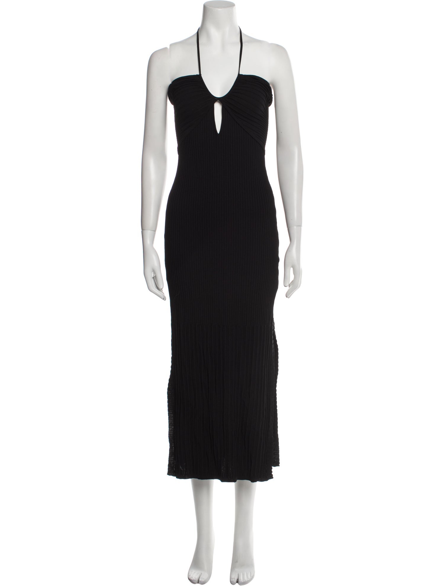 Solid & Striped Halterneck Midi Length Dress w/ Tags