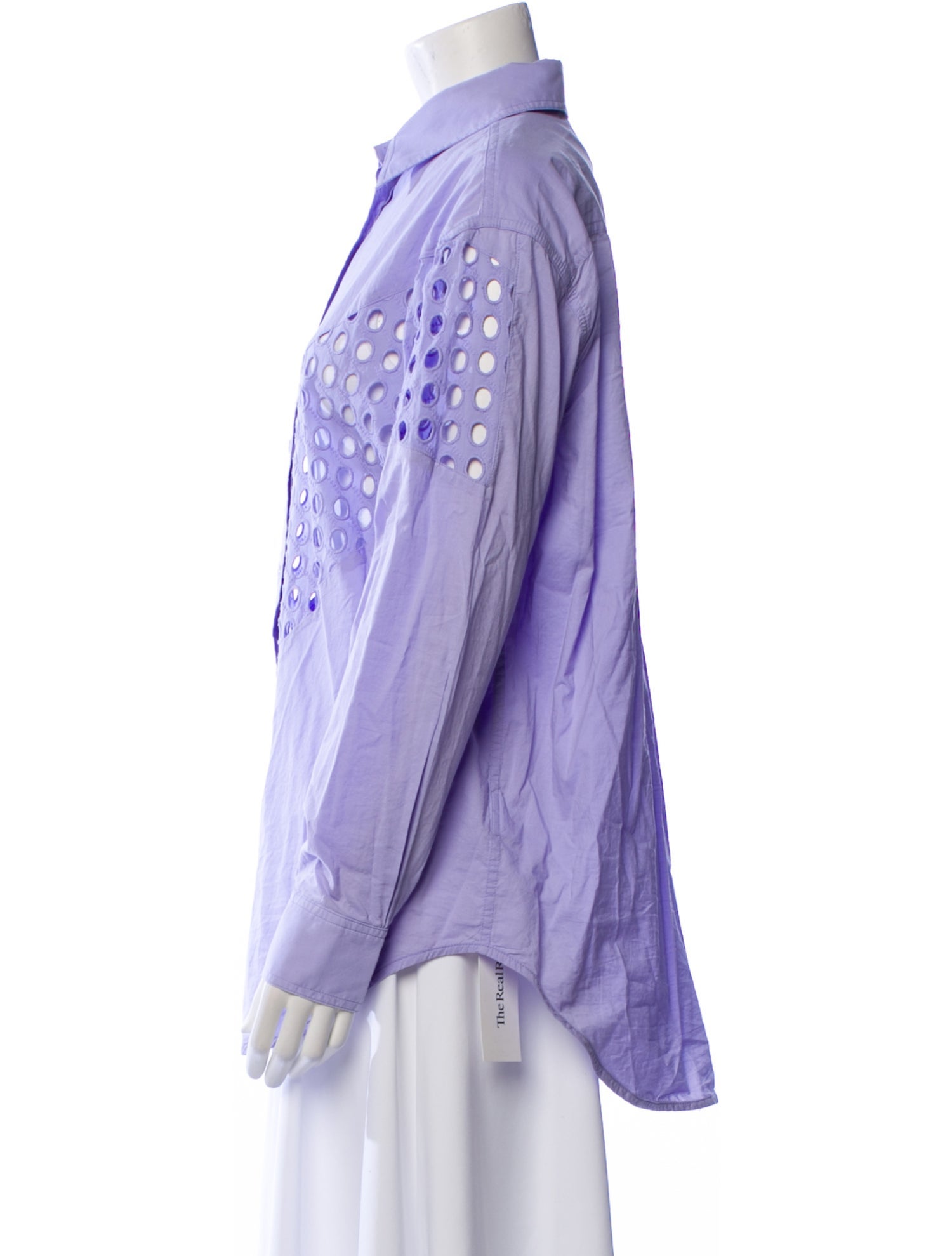 Solid & Striped Long Sleeve Button-Up Top