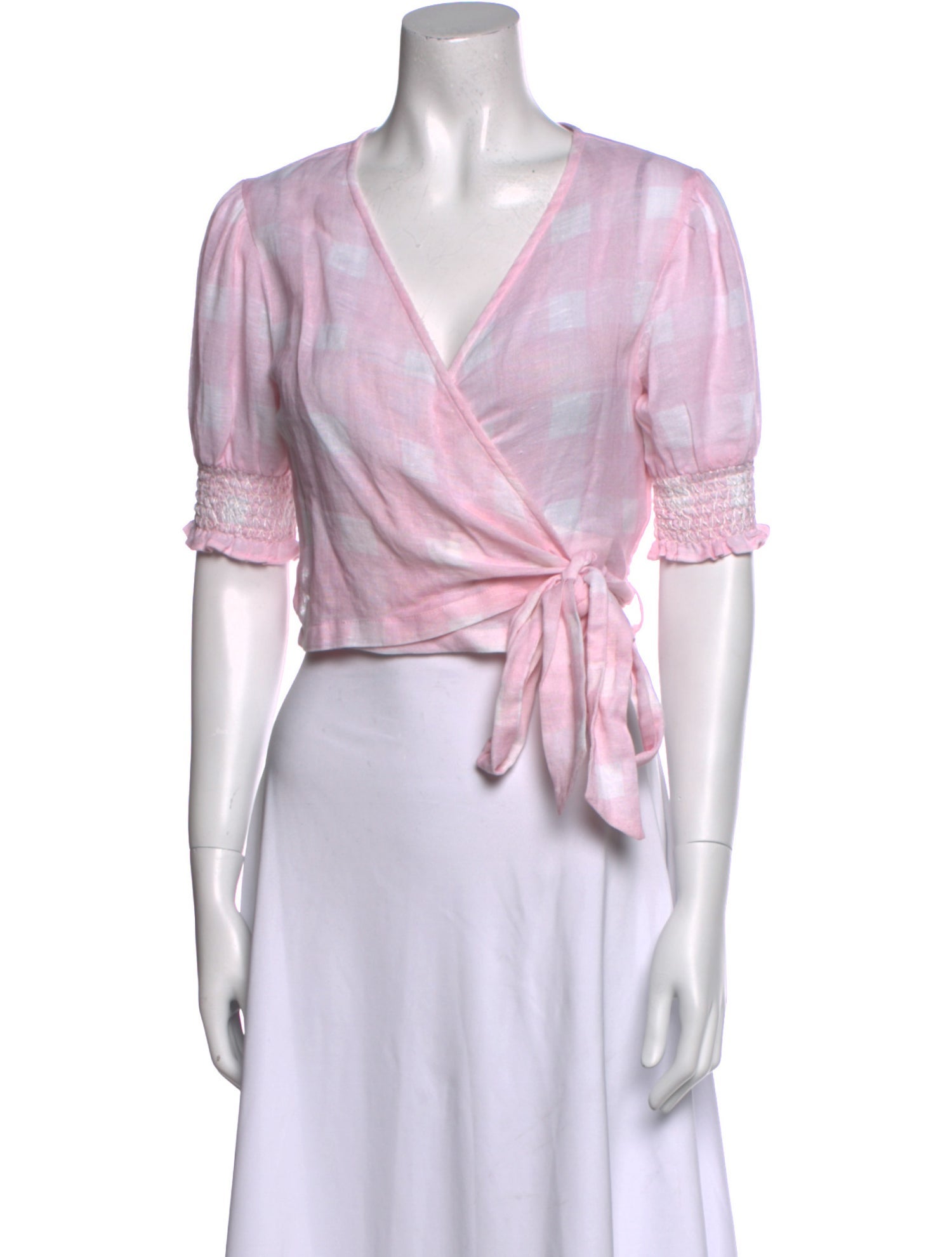 Solid & Striped Striped V-Neck Crop Top w/ Tags