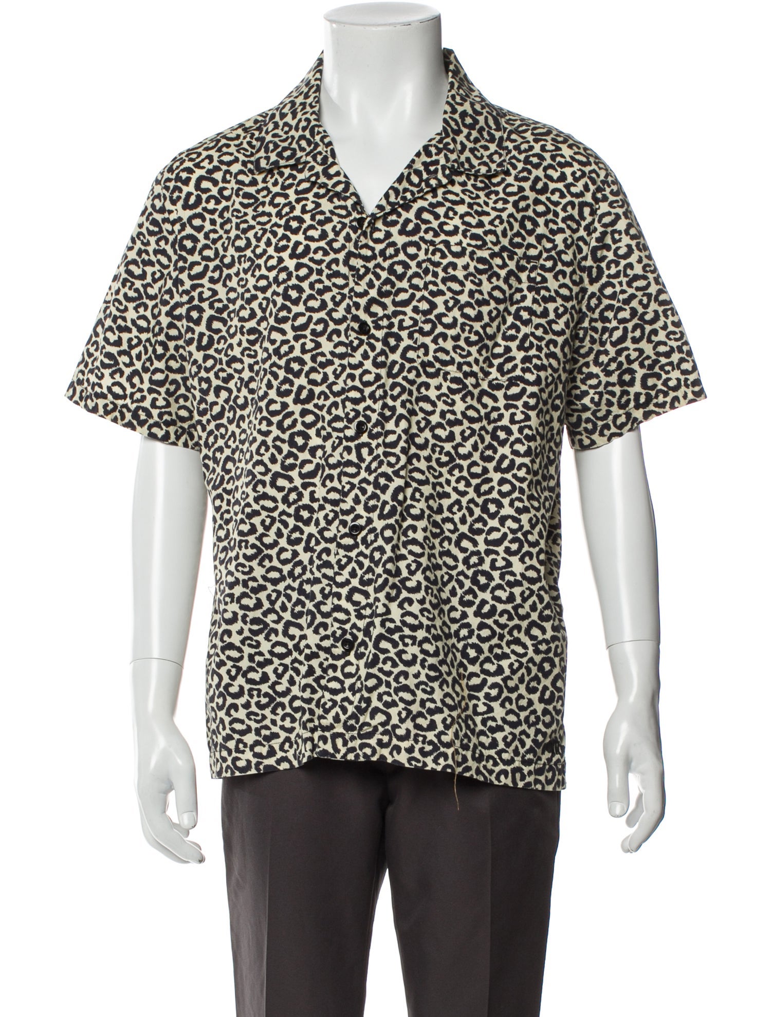 Solid & Striped Animal Print Short Sleeve Shirt