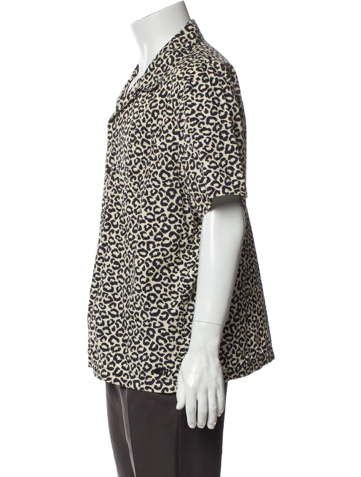 Solid & Striped Animal Print Short Sleeve Shirt