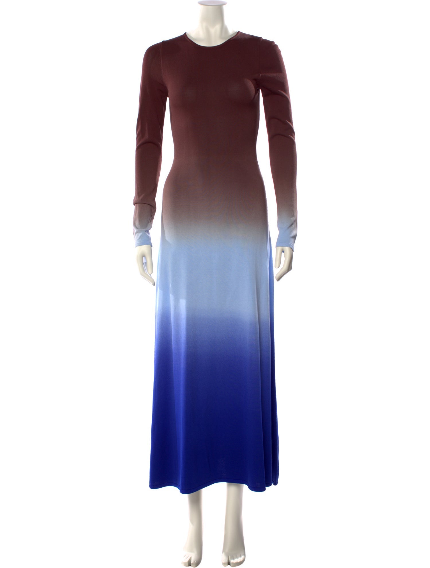 Solid & Striped Crew Neck Long Dress w/ Tags