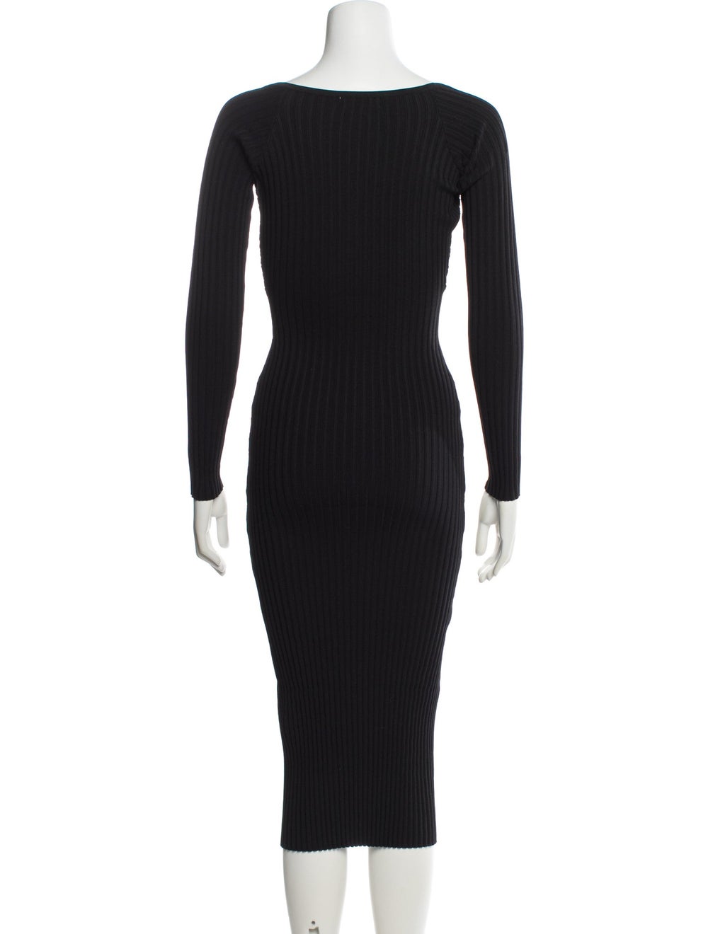 Solid & Striped Square Neckline Midi Length Dress - image 3