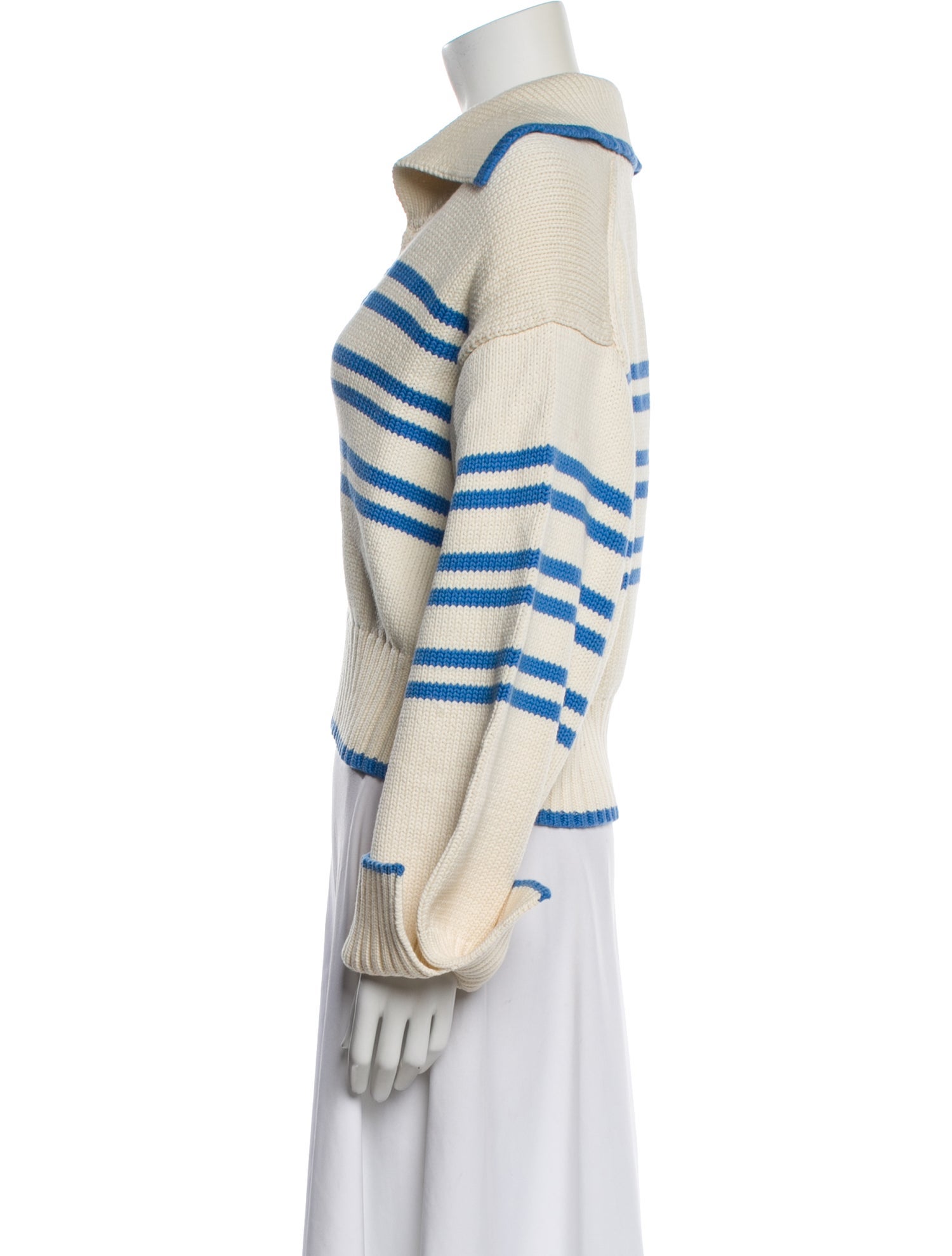 Solid & Striped Striped V-Neck Sweater
