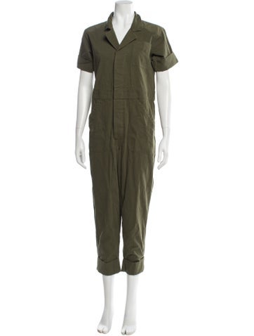 Pre-owned Solid & Striped Jumpsuit W/ Tags In Green