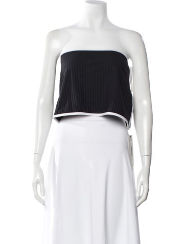 Pre-owned Solid & Striped Striped Cover-up In Black