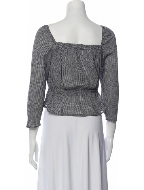 7 for all Mankind Printed Square Neckline Crop Top