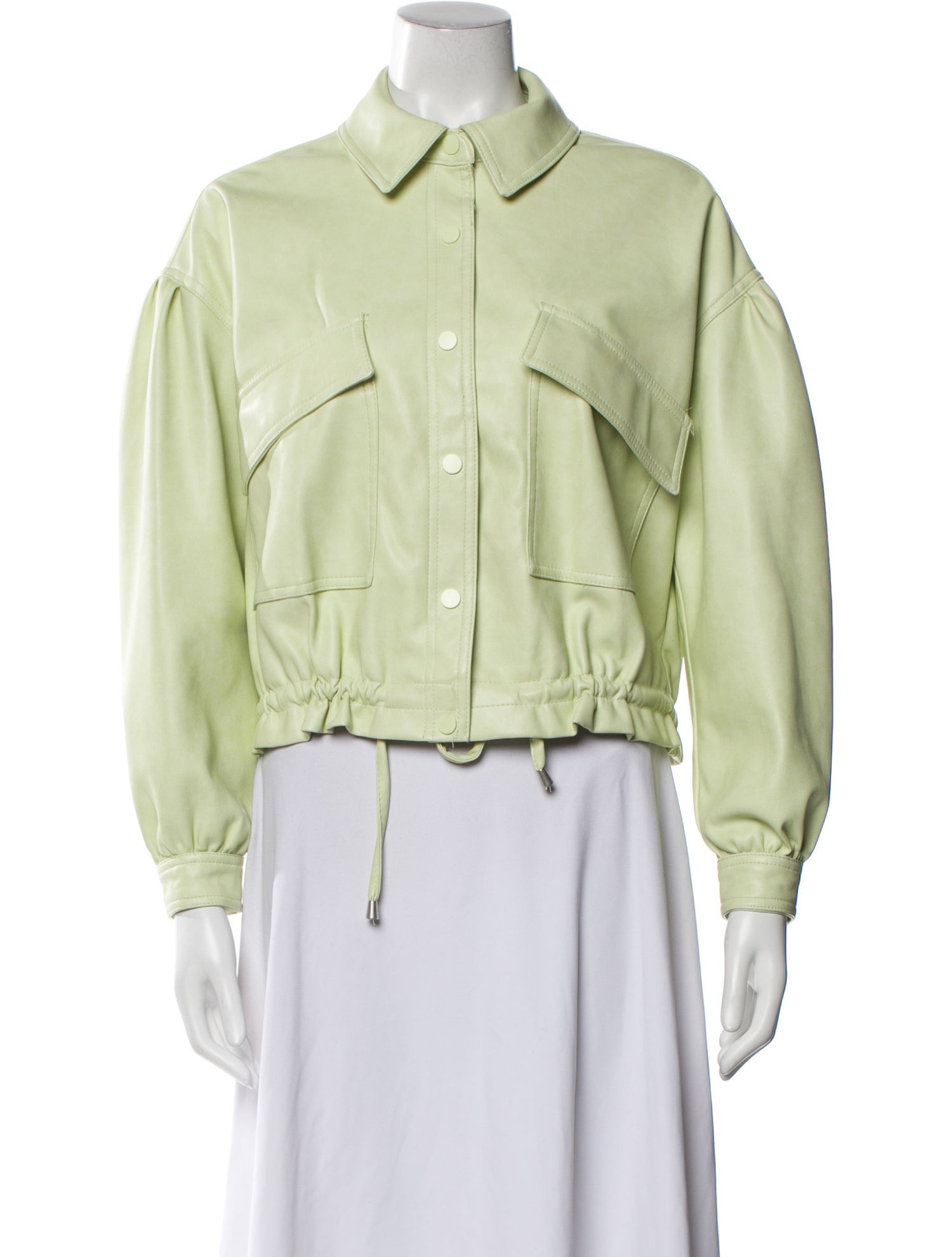 7 for all Mankind Leather Denim Jacket