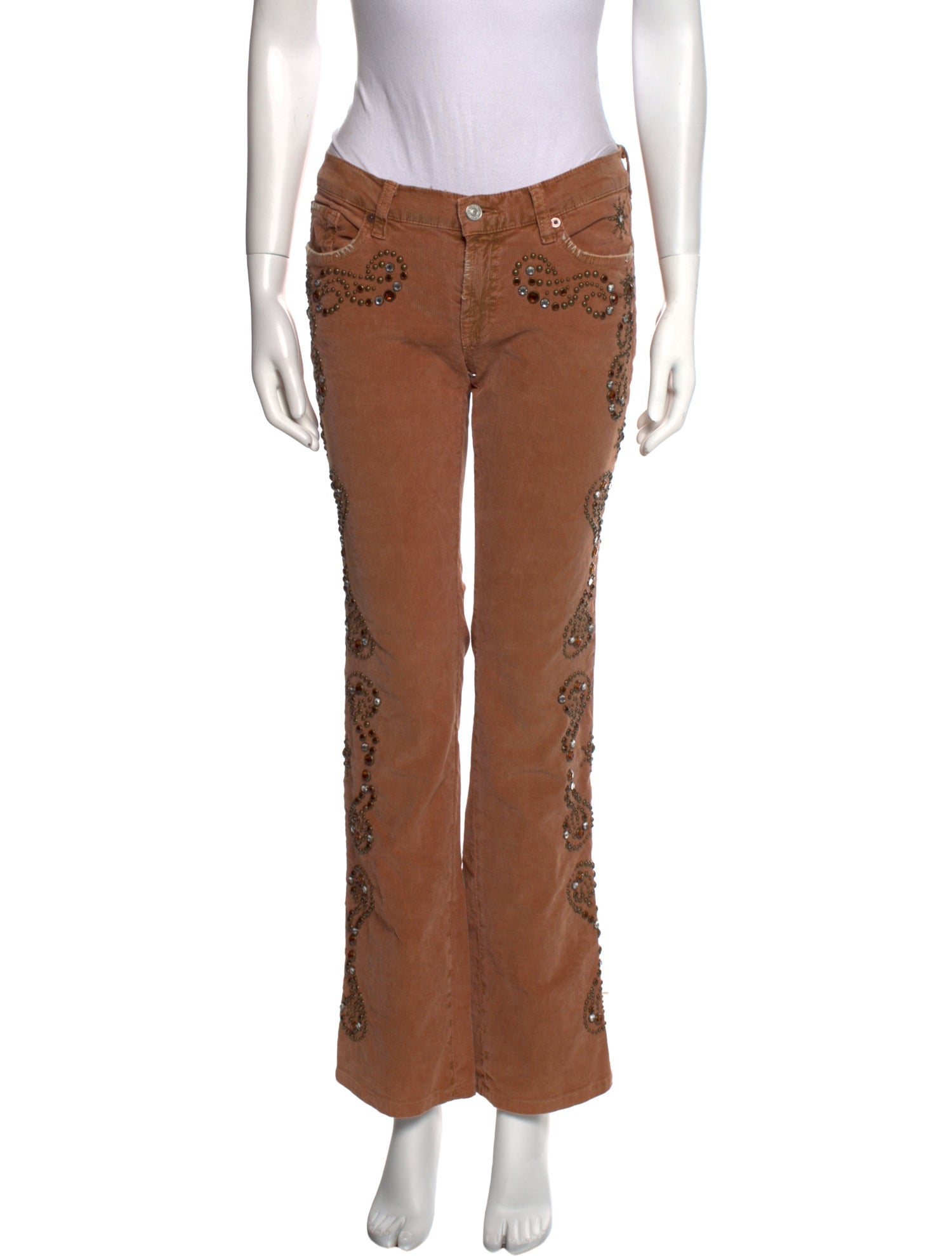 7 for all Mankind Printed Straight Leg Pants