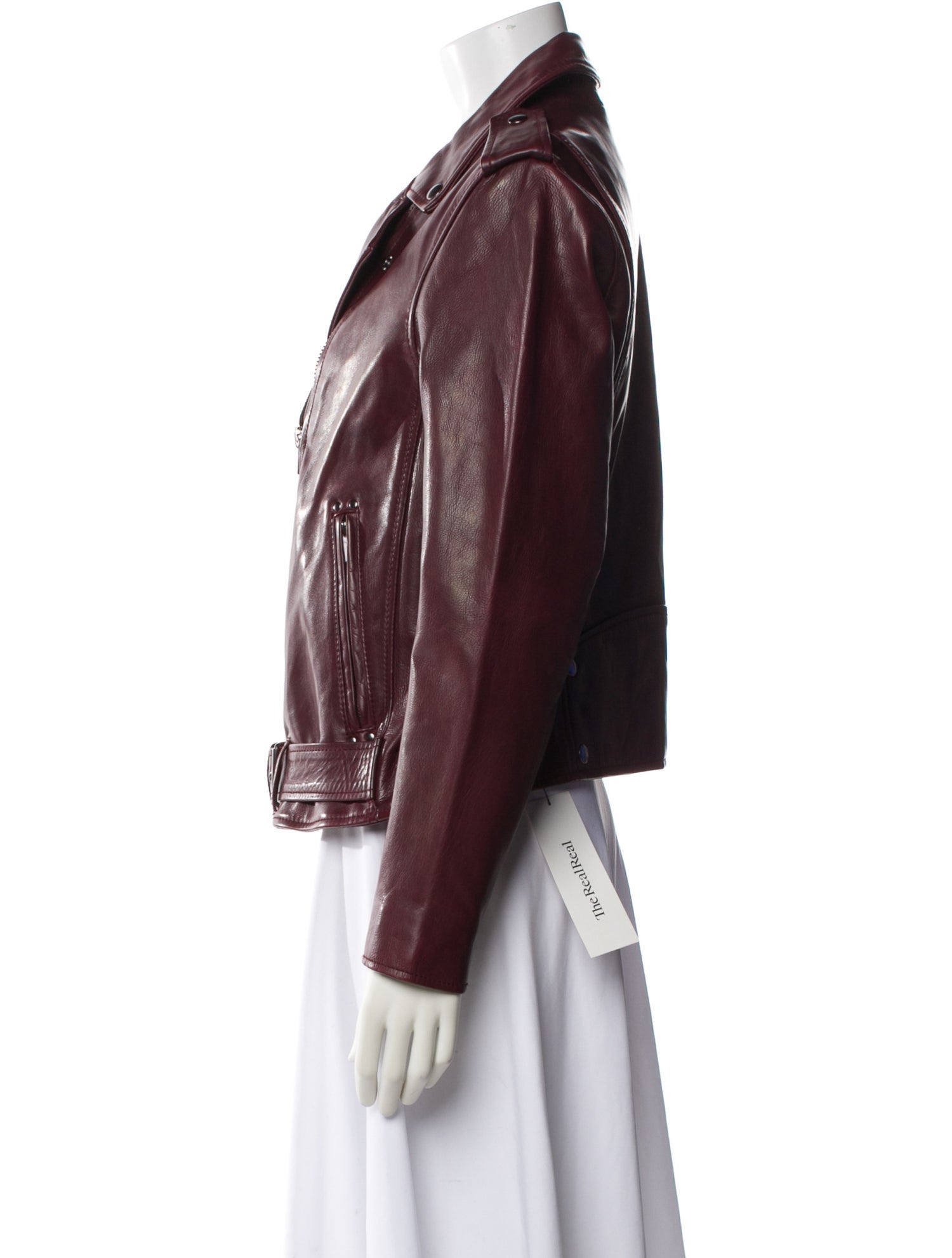 7 for all Mankind Leather Biker Jacket