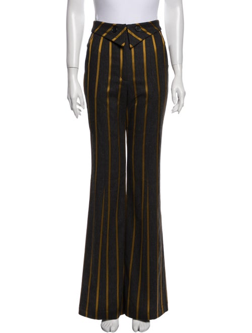 palmer//harding Striped Wide Leg Pants Grey