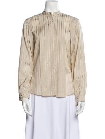 palmer//harding Tops Striped Mock Neck Blouse Us4, UK8 | S