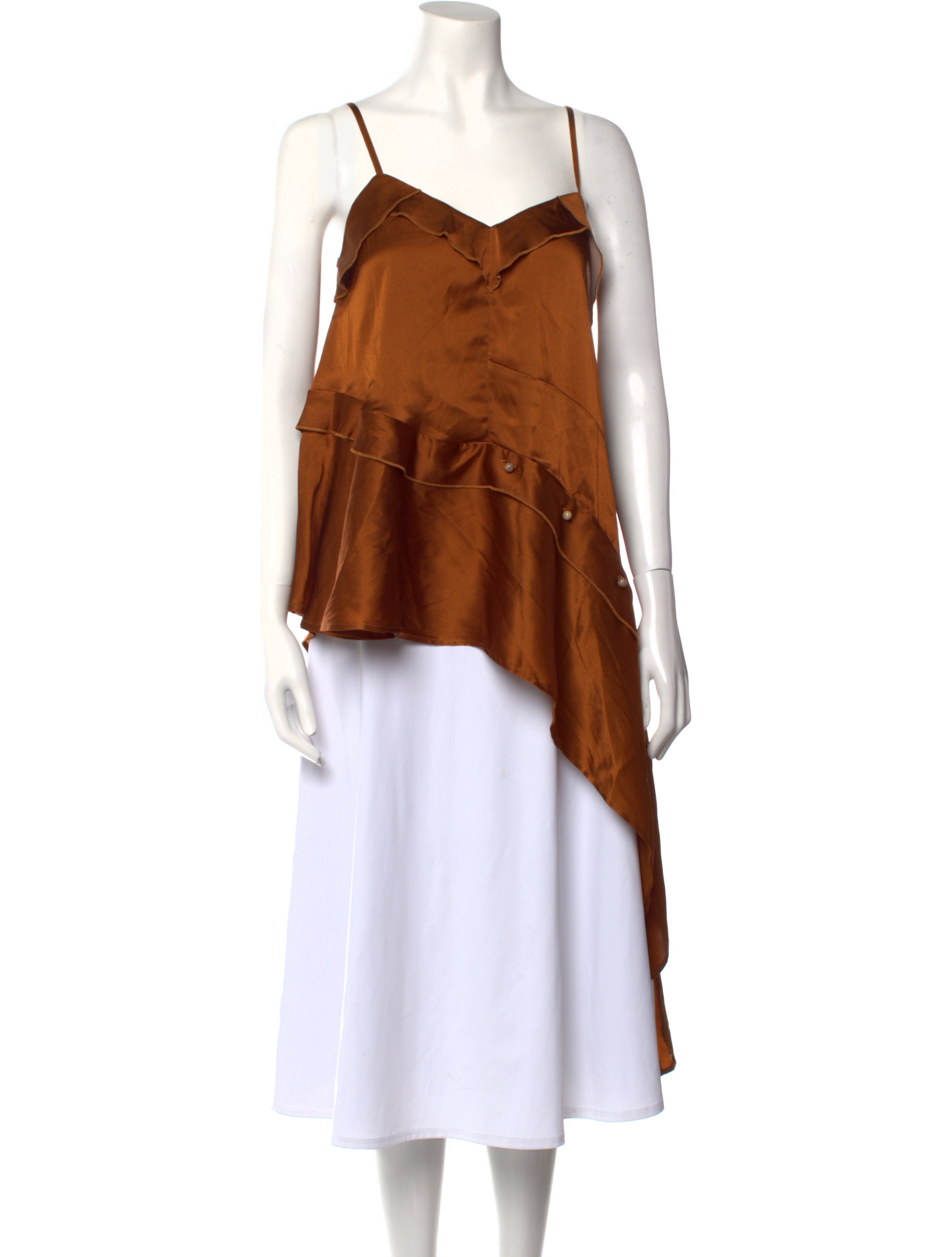 palmer//harding Square Neckline Sleeveless Top