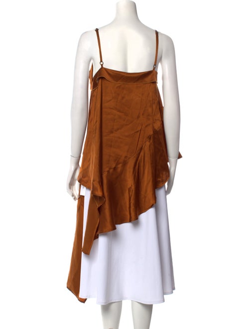 palmer//harding Square Neckline Sleeveless Top