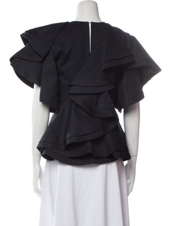 palmer//harding Crew Neck Short Sleeve Blouse