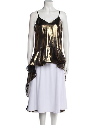 palmer//harding Tops V-Neck Sleeveless Tunic Us6, Uk10 | M