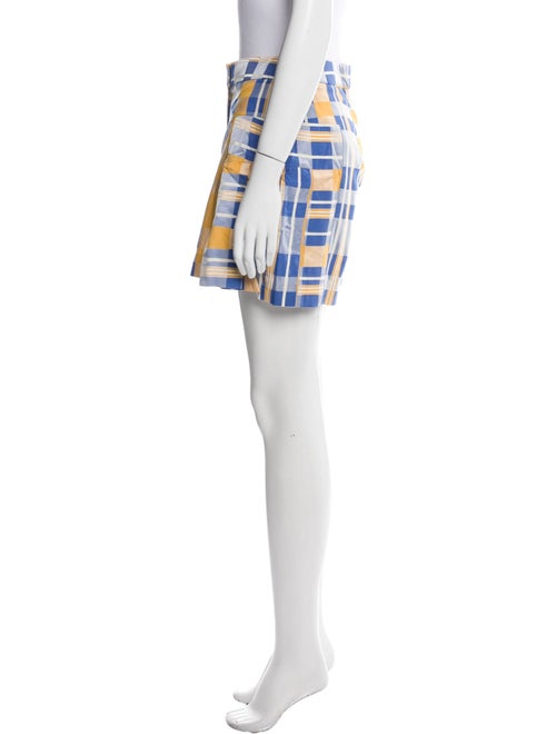 palmer//harding Plaid Print Mini Shorts