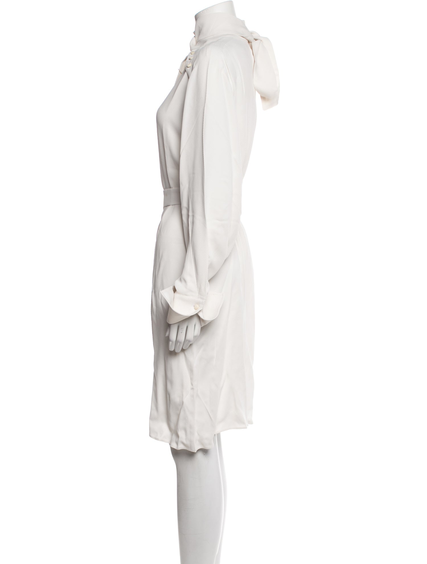 palmer//harding Mock Neck Knee-Length Dress