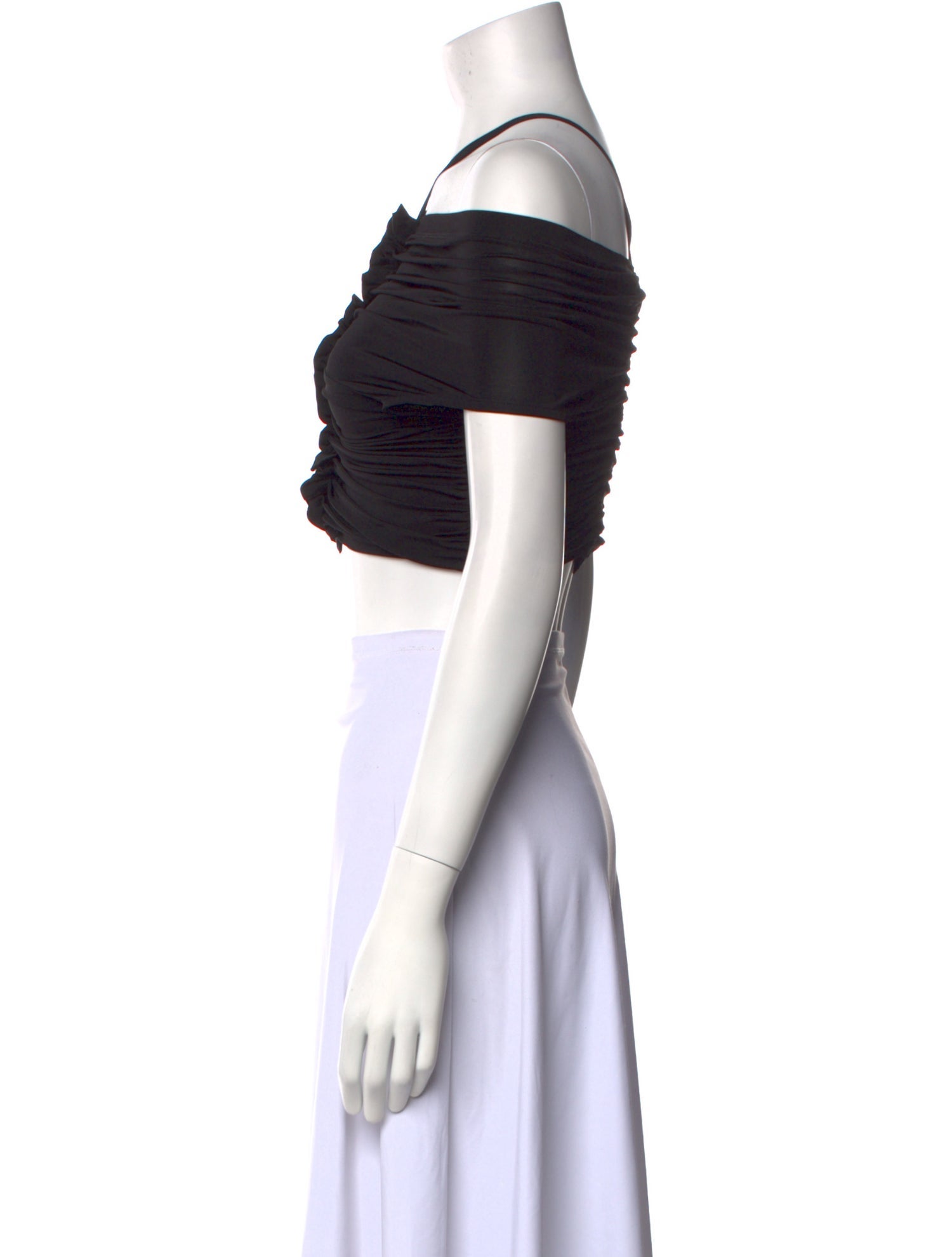 palmer//harding V-Neck Short Sleeve Crop Top