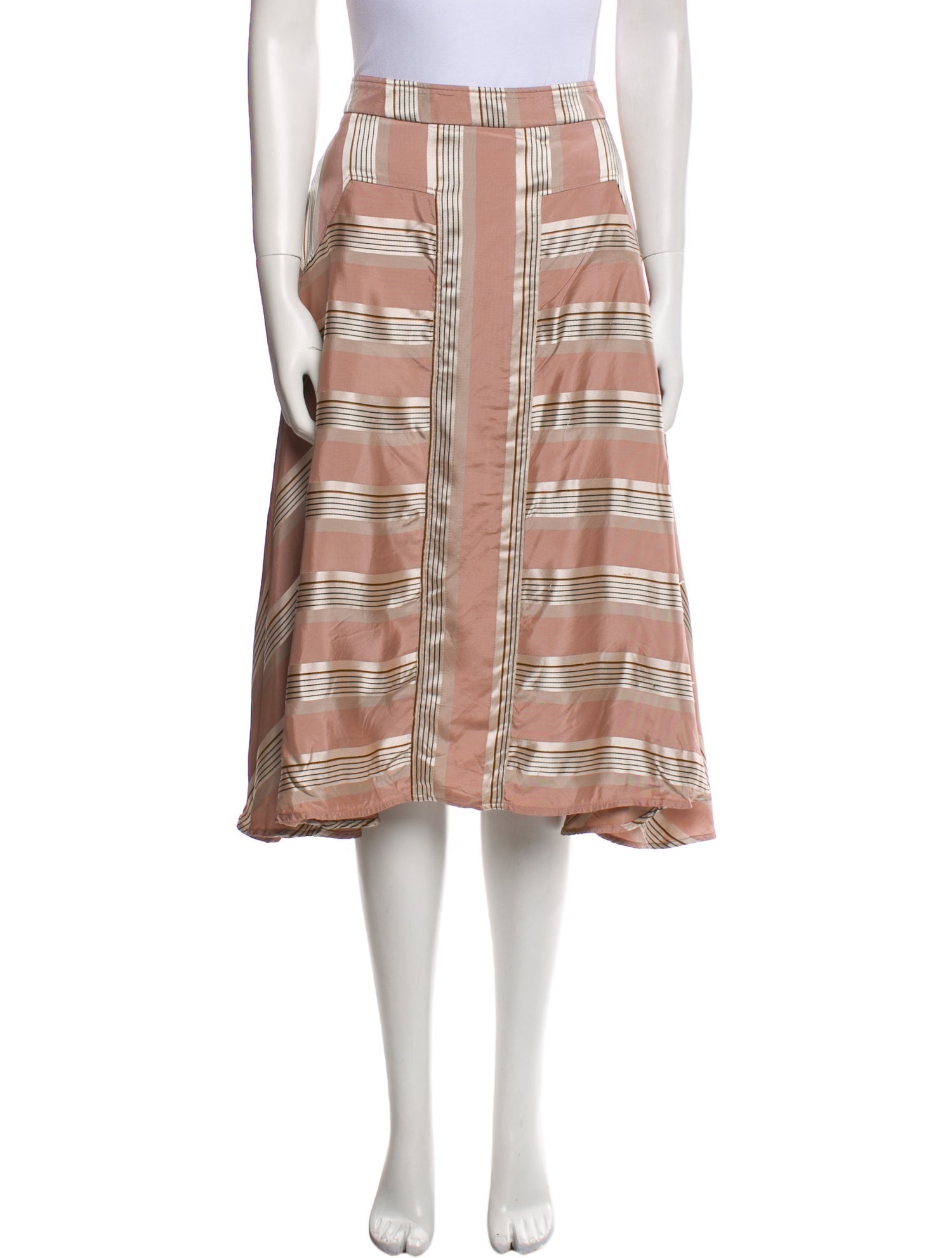 palmer//harding Plaid Print Knee-Length Skirt