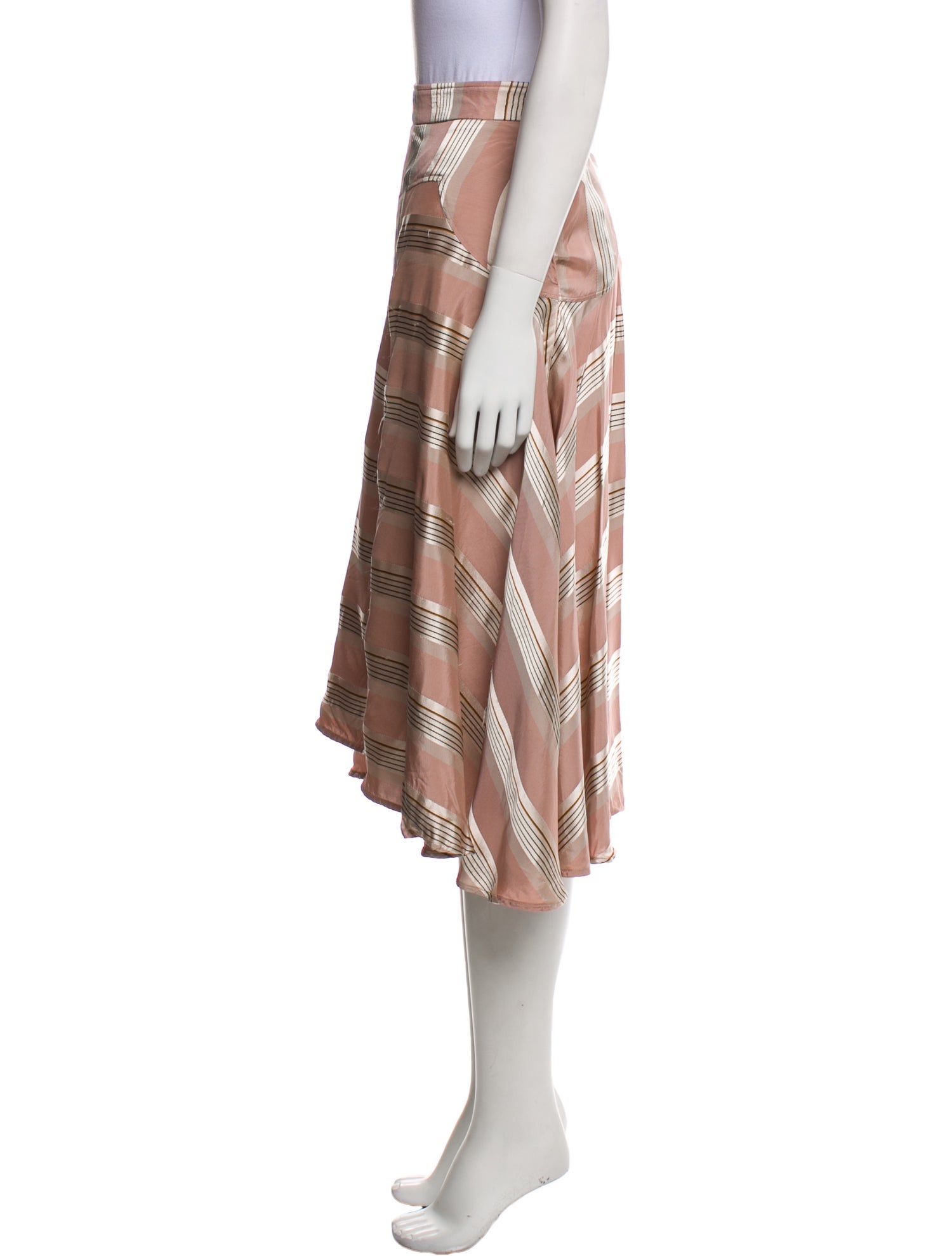 palmer//harding Plaid Print Knee-Length Skirt