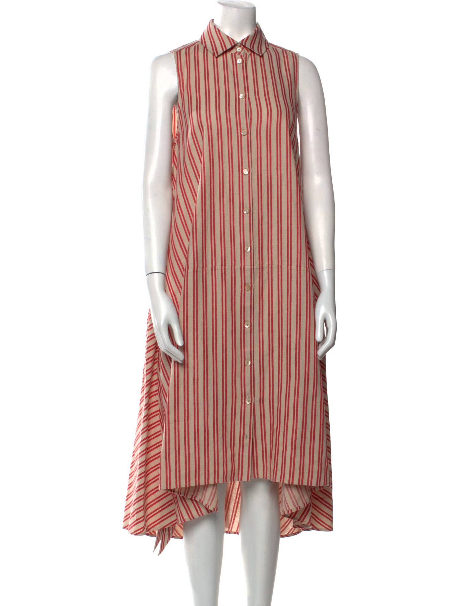 palmer//harding Striped Midi Length Dress