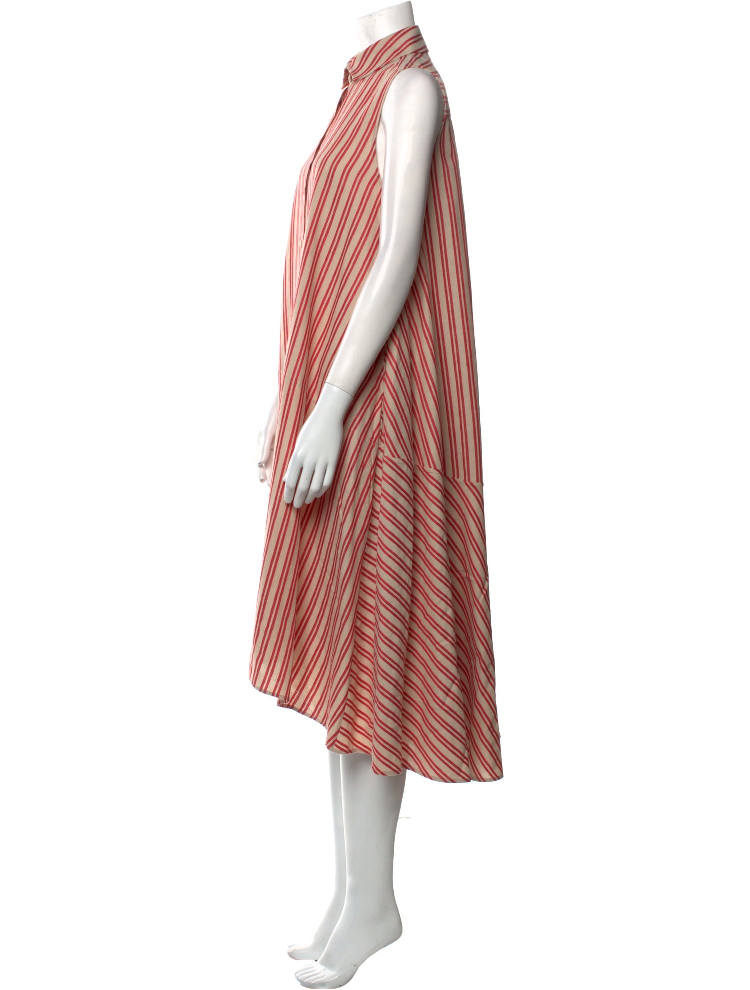 palmer//harding Striped Midi Length Dress