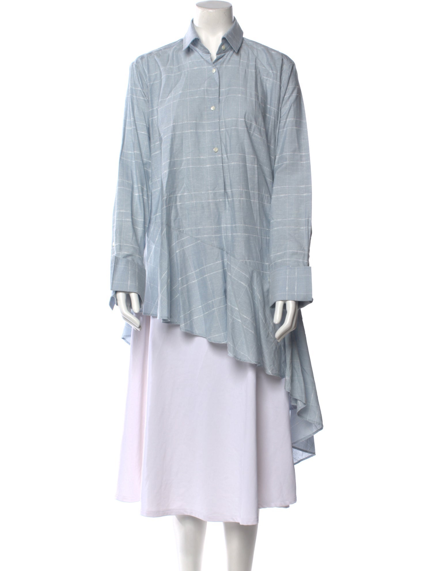 Yuya Yamamoto様 Y's by Yohji Yamamoto Printed V-Neck Tunic - Grey Tops