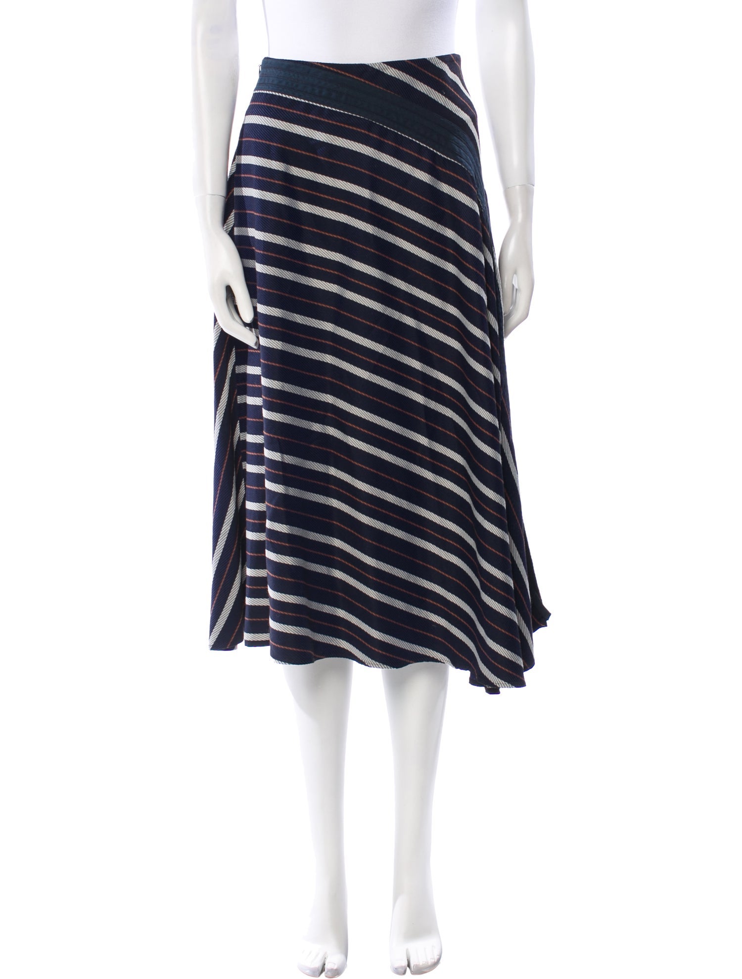 palmer//harding Striped Knee-Length Skirt