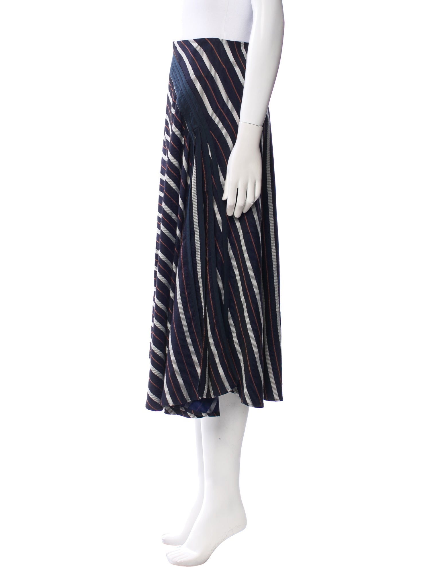 palmer//harding Striped Knee-Length Skirt
